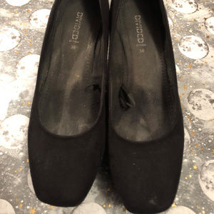 H&M Divided Black Wedge Heels